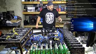 World Record Failed Attempt  Breaking 21 GPUs on a single motherboard LIVE VLOG68 [upl. by Hauser121]