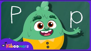 Letter P Song  THE KIBOOMERS Preschool Phonics Sounds  Uppercase amp Lowercase Letters [upl. by Nola]