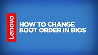 How To  Change Boot Order in BIOS [upl. by Htez]