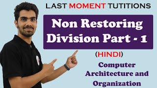 Non Restoring Division Part 01 in Hindi  COA  Computer Organization and Architecture Lectures [upl. by Ilellan621]