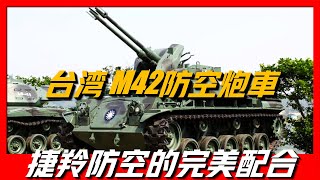 【M42防空炮車】臺灣低空防空核心力量，能對空也能對地，服役40年仍未除役，與捷羚防空導彈系統形成完美搭配 [upl. by Nnod]