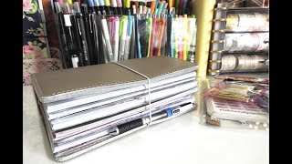 Travelers Notebook Flip Through  Planner Flip Through  Beginner Travelers Notebook Setup [upl. by Eigriv306]