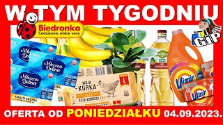 BIEDRONKA  Gazetka Promocyjna od Poniedziałku 04092023  W Tym Tygodniu [upl. by Oflunra179]