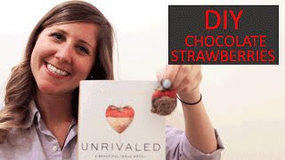 DIY How to Make Gold Chocolate Covered Strawberries Inspired by Unrivaled [upl. by Wirth]