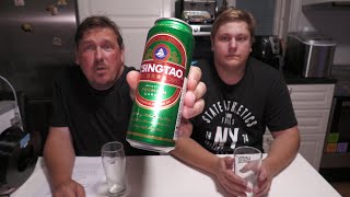 Unboxing Review Smakprovning TsingtaoPremium Lager 47 Kinesisk öl köpt på Åland [upl. by Anoved]