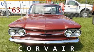 8 5 23 SHARP 63 CORVAIR MONZA SEDAN SEEN AT RIGAUD QUEBEC SHOW [upl. by Oinesra]