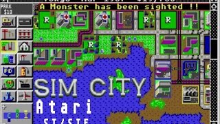 Sim City  Atari ST 1990 [upl. by Etteiram79]