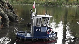 RC Boat  Boom BoatDozer Boat quotLog Bug 018quot Pulguita [upl. by Karlise]