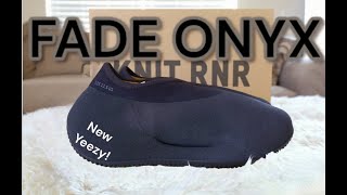 Yeezy Knit RNR Fade Onyx Unboxing amp Full Review [upl. by Jonina202]