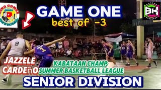 KABATAAN CHAMP SUMMER BASKETBALL LEAGUE  SENIOR DIVISION  TEAM DIRK VS TEAM BUGOY  ONE BEST OF 3 [upl. by Jaeger664]