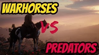 All Warhorses VS Predators Part 1 Red Dead Redemption 2 [upl. by Nileak576]