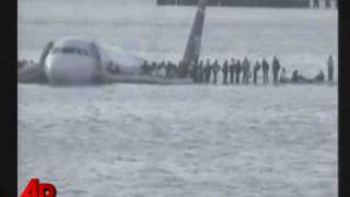 Raw Video NY Plane Crash Caught on Tape [upl. by Kra989]