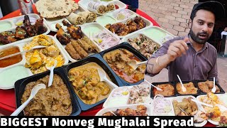 The BIGGEST Mughalai Spread  Mutton Kebab Butter Chicken Barrah Shawarma Korma Biryani Kathi [upl. by Auqinehs]