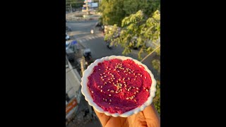 Hummus Recipe without Tahini  Easy amp Quick  Beetroot Hummus [upl. by Atena599]