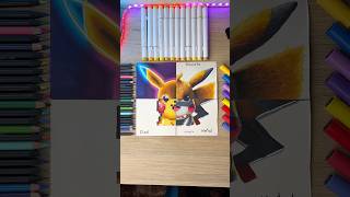 Dibujando a PIKACHU en 4 ESTILOS 😍 art drawing dibujos [upl. by Hakym]