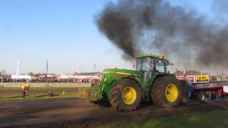 John Deere 4955 Trekkertrek Nijkerkerveen 2017 [upl. by Carrington]