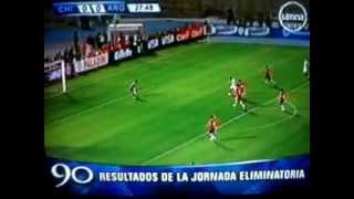 Chile vs Argentina 12 Goles Eliminatorias Brasil 2014 16102012 [upl. by Gelya]