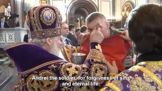 Holy Orthodox Russia  Russian Soldiers receiving Holy Communion [upl. by Dasi]