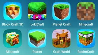 Block Craft 3D LokiCraft PlanetCraft Minecraft Minicraft Planet Craft World Realm Craft [upl. by Ardnahsal]