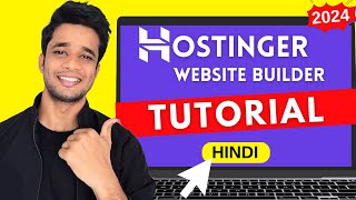 Hostinger Website Builder Tutorial 2024  Hindi  No Code Website [upl. by Wilonah]