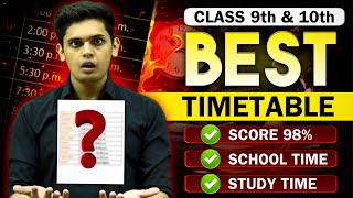 Topper’s Timetable for Class 9th amp 10th🔥 Follow this to Score 95 Prashant Kirad [upl. by Christoforo]