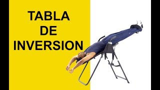 Tratamiento de Hernia Discal y Ciatica Con Tabla de Inversion y Traccion Lumbar [upl. by Ikin]