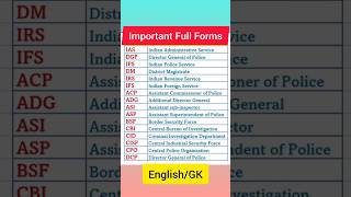 ImportantFullforms।gk gkquizgkquestionytshorts phonk upsc upscmotivation compitativeexams [upl. by Shewchuk165]