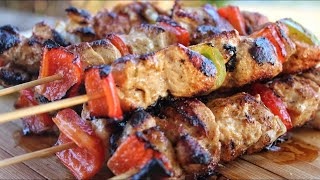 Greek Chicken Souvlaki Chicken Skewers  Jim Michailidis [upl. by Adalbert]