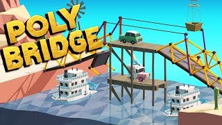 Top 5 Bridge Construction Simulator Games For Android Physics Based Games [upl. by Annahtur]