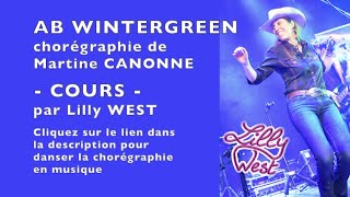 COURS AB WINTERGREEN de Martine CANONNE enseignée par Lilly WEST [upl. by Haniraz]