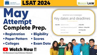 LSAT 2024 May Attempt  Complete Preparation  Imp Dates  Eligibility  Paper Pattern  Colleges [upl. by Randall]