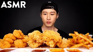 ASMR POPEYES Chicken Tenders amp Popcorn Shrimp Mukbang No Talking EATING SOUNDS  Zach Choi ASMR [upl. by Tiffy655]