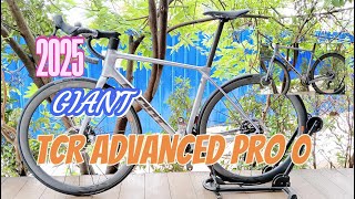 Giant Tcr Advanced Pro 0 Axs 2025  Mercury Color   Sram Force Axs 2x12 Groupset [upl. by Vig]