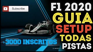 DICAS DE SETUP F1 2020 TODAS AS PISTAS ESPECIAL 3 MIL INSCRITOS [upl. by Brackett]