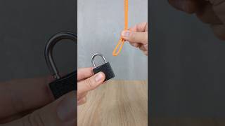 Be sure to remember this trick How to make a knot on a lock easily and quickly [upl. by Nellahs]