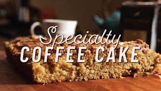 Specialty Coffee Cake Recipe  Coffee Cake With Coffee [upl. by Neelcaj]