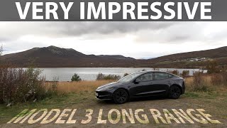 Tesla Model 3 LR Highland eco driving range [upl. by Dahraf]