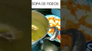 FIDEOS CON CALDO DE POLLO CONCENTRADO DESCUBRE ESTA DELICIA [upl. by Nyrret]