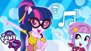 Equestria Girls aprenden una nueva rutina de bail 💃🪩  4 HORAS My Little Pony en español [upl. by Ita79]