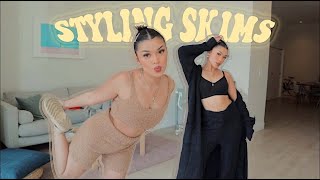 SKIMS TRY ON HAUL  Styling Skims into Everyday Outfits [upl. by Merrick623]