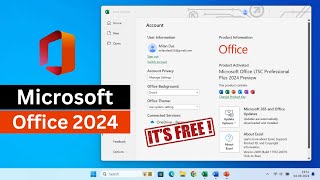 Download Install and Activate Microsoft Office 2024 for FREE Preview Version [upl. by Anastassia]