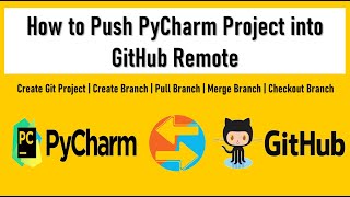 How to Push Python Project to Git Remote  PyCharm and Git Integration [upl. by Tristas]