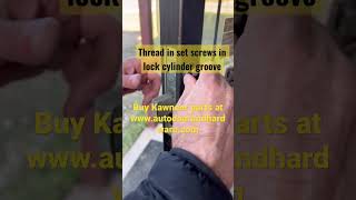 Kawneer Commercial Storefront Door Lock Replacement Tutorial shorts doors lock howto [upl. by Lyons]