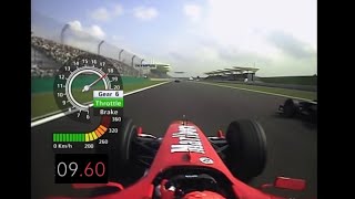 F1 Ferrari F2004 0300 kmh Acceleration [upl. by Uranie]