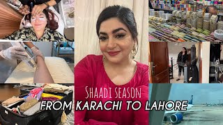 Last Minute Shaadi Shopping  Going Back To Lahore For A Wedding  GlossipsVlogs [upl. by Coster]