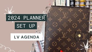 2024 PLANNER SET UP  LV MG AGENDA  A5 AGENDA  MINIMAL PLANNING [upl. by Gladwin]