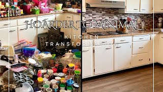 Kitchen Transformation  My Hoarder to Minimalist Declutter Journey [upl. by Adena]