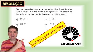 DEVERIA SER ANULADA UNICAMP 2021 QUESTÃO 48 GABARITO [upl. by Duax]