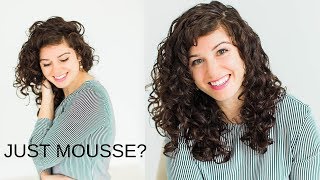 Easy curls with Mousse Curly Girl Method [upl. by Ellenwahs233]