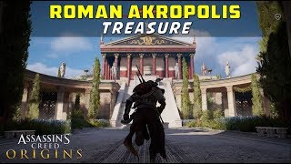 Loot Treasure Location  Roman Akropolis Underground Chest  Cyrene  Assassins Creed Origins [upl. by Ybbob112]